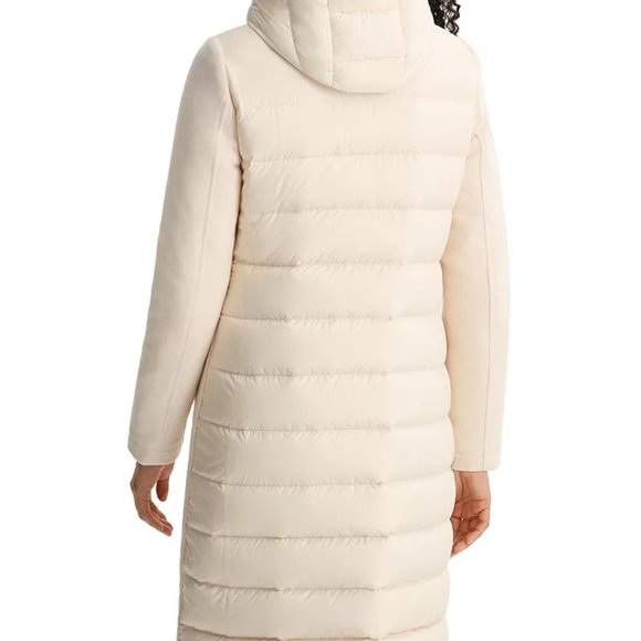 Woolrich Kuna Mixed Media Virgin Wool/Cashmere Water Resistant Duck Down Coat - Picture 5 of 16